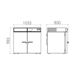 Binder M 240 Ayarlanabilir Fan Hızlı ve Zaman Segmentli Programlamalı Etüv 240 Litre