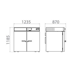 Binder M 400 Ayarlanabilir Fan Hızlı ve Zaman Segmentli Programlamalı Etüv 400 Litre