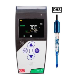 XS Instruments pH 7 Vio Taşınabilir pH Metre + Gıda Uygulamaları İçin XS 2 Pore T DHS Dijital Penetrasyon Elektrotu